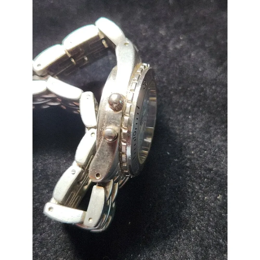 Milan Advance Watch Blue Mother of Pearl Style Dial Stainless Bracelet